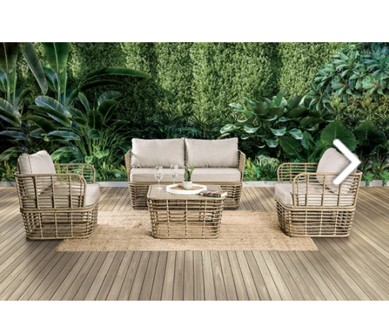 JOHARI 4 PC. CONVERSATION SET