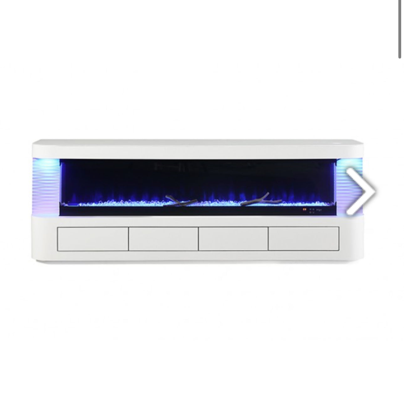 LUKEN 71" TV STAND W/ ELECTRIC FIRE PLACE TV