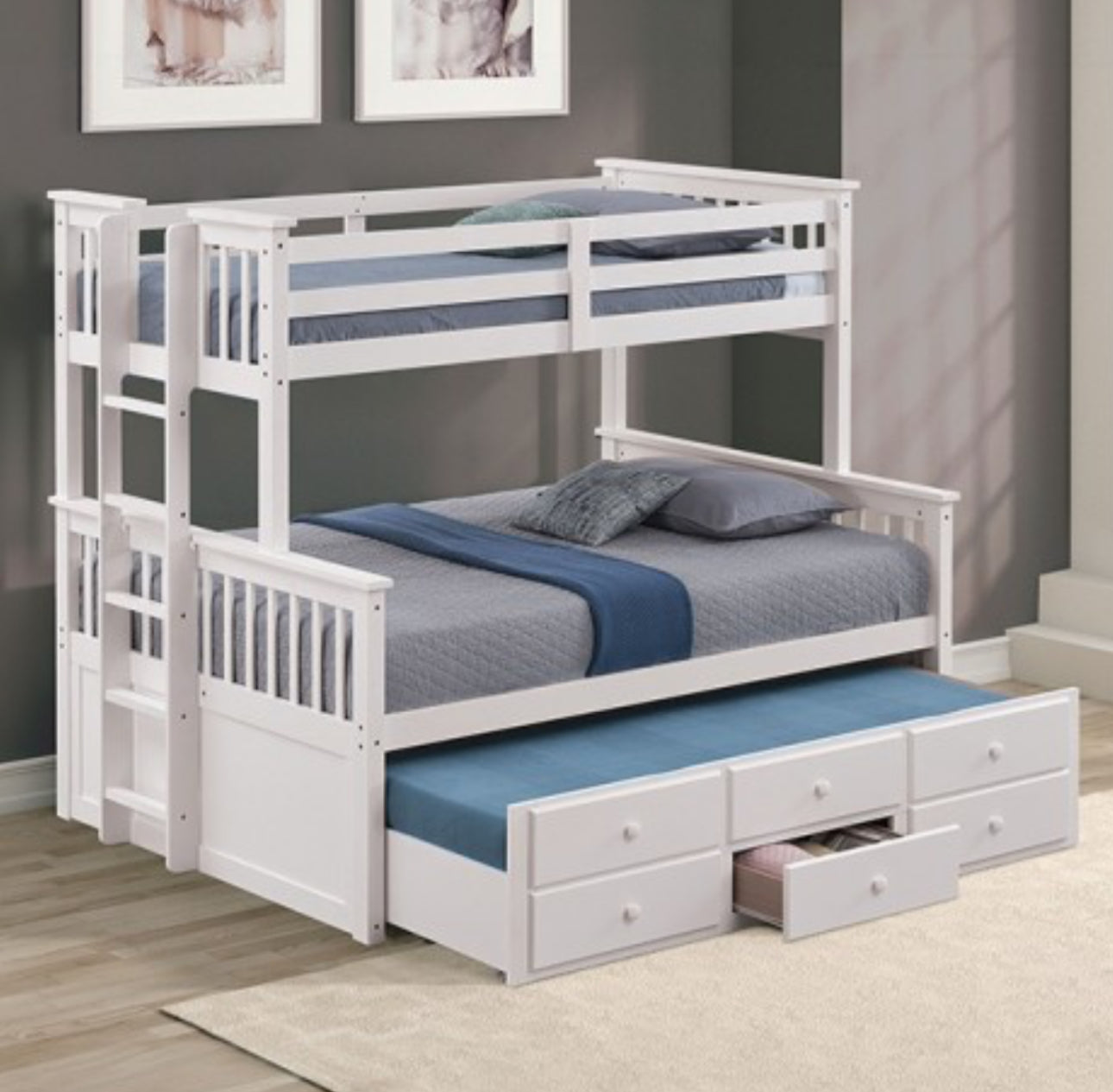 UNIVERSITY TWIN OVER FULL WITH TRUNDLE