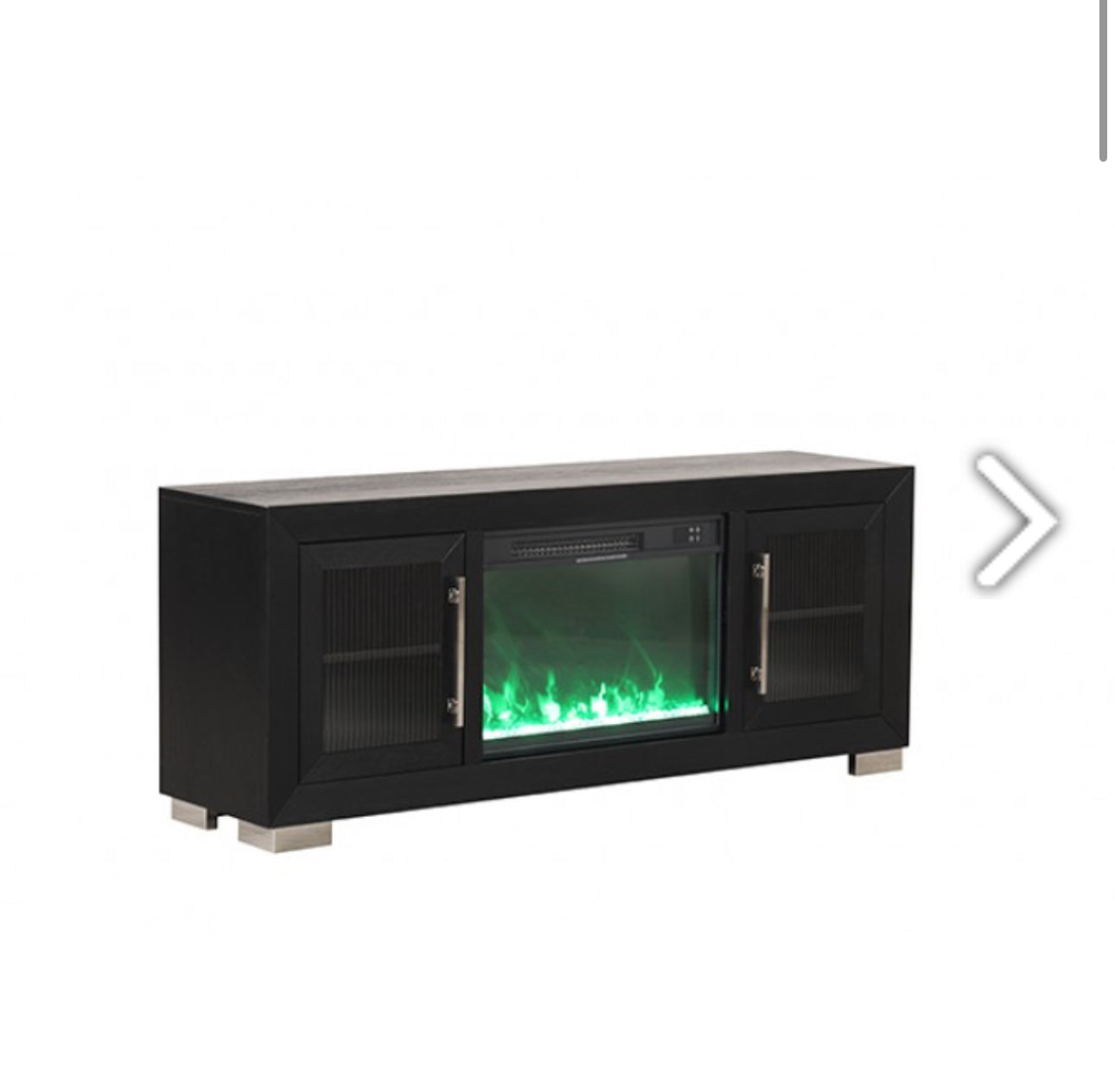 ASHBOURNE 60" TV STAND W/ FIRE PLACE