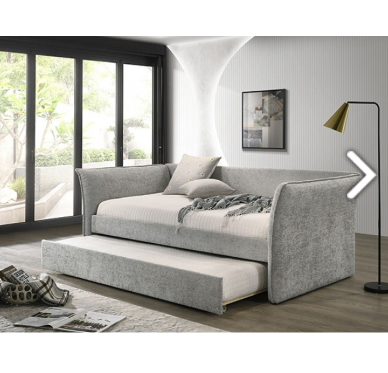 YURI TWIN DAYBED W/ TRUNDLE