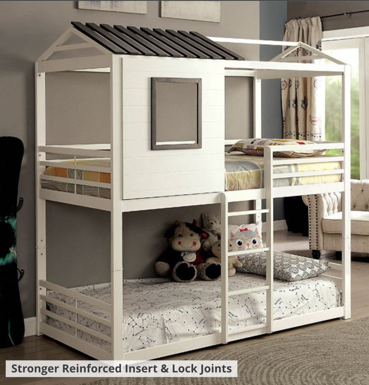 TWIN OVER TWIN BUNK BEDS