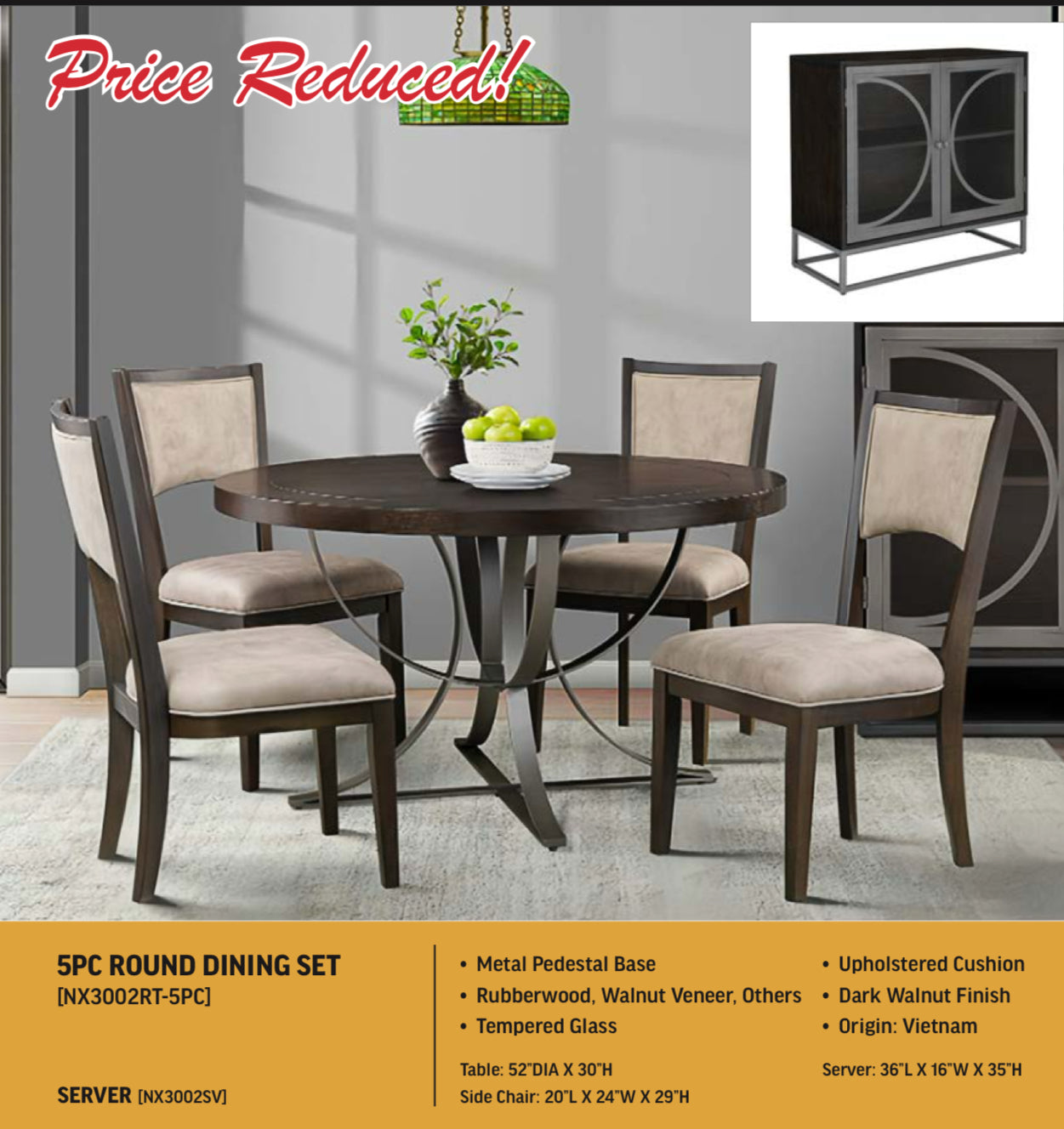 5PC DINING SET
