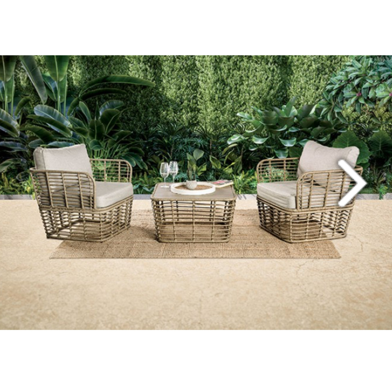 JOHARI 3 PC. CONVERSATION SET