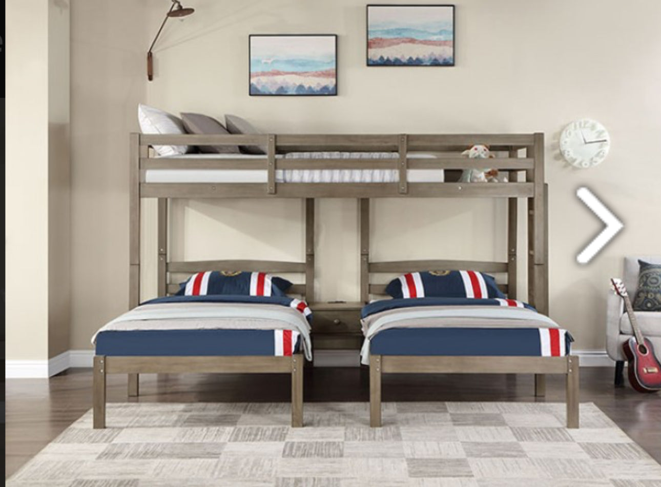 TRIPLE TWIN BED FRAME