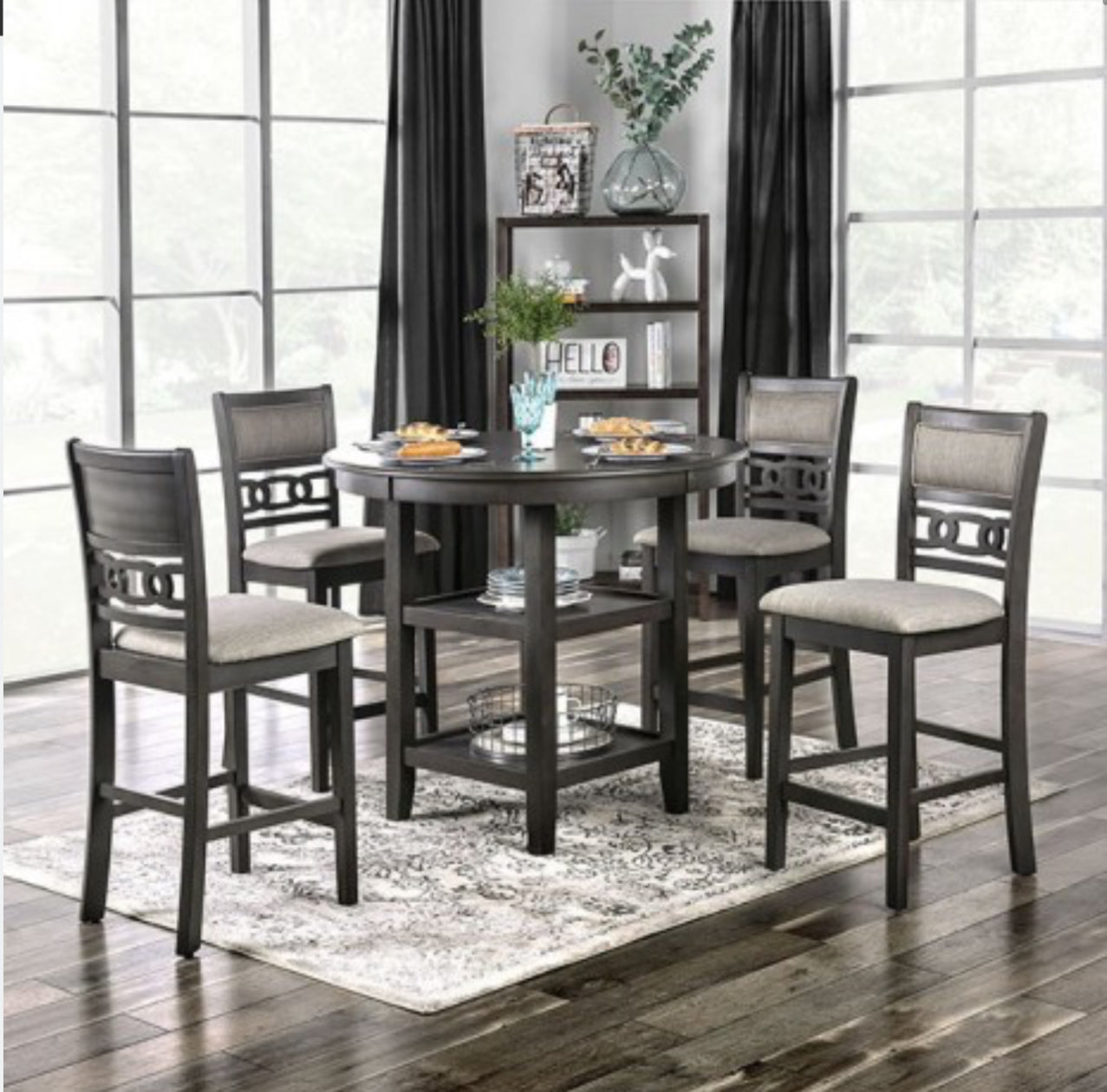 MILLY 5PC DINING SET