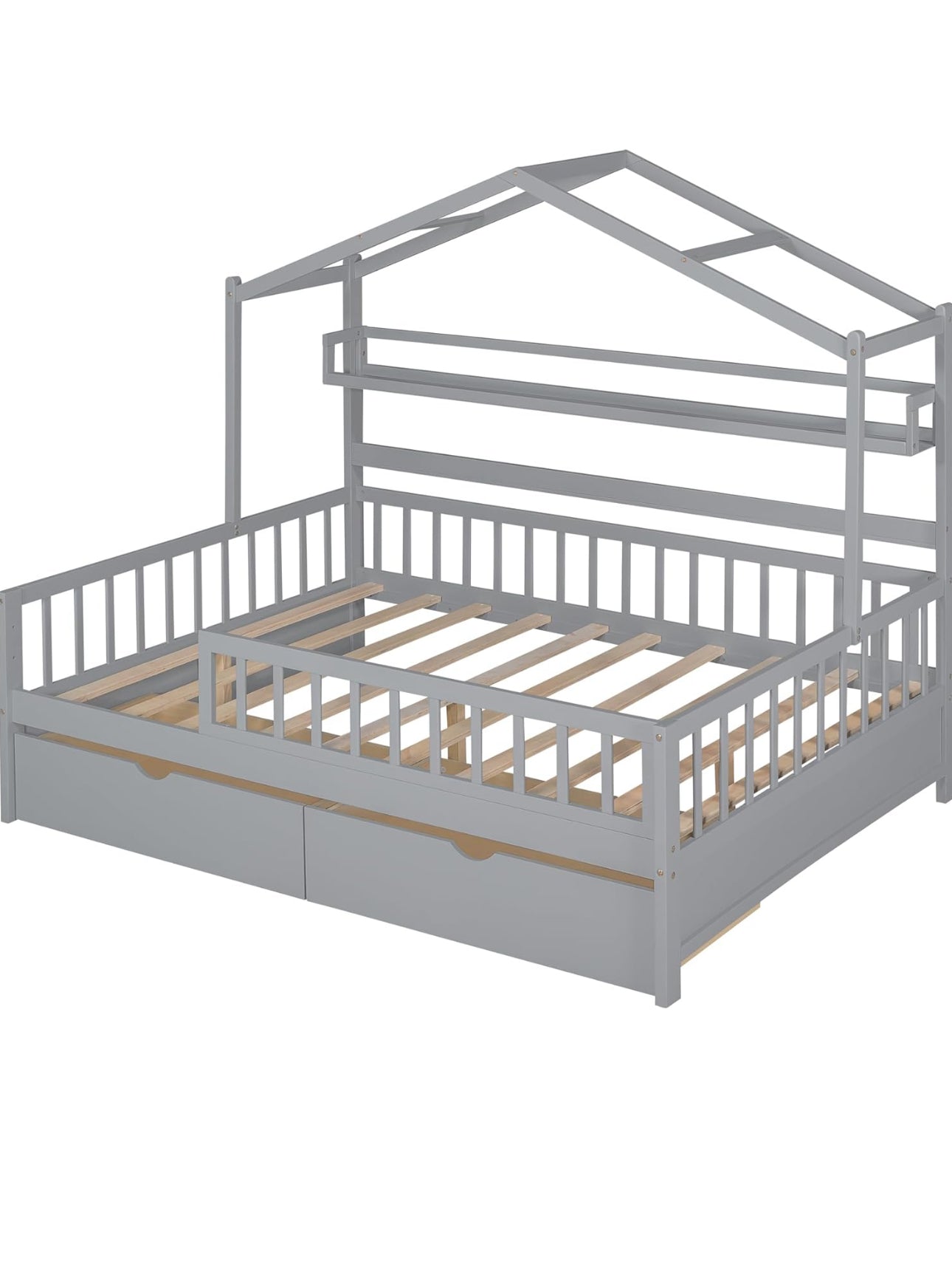 FULL SIZE BED FRAME WITH DRAWERS