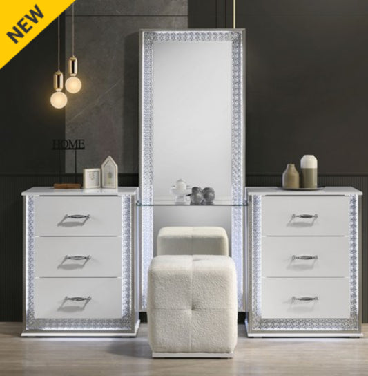 HAZELINE  VANITY SET W/ STOOL