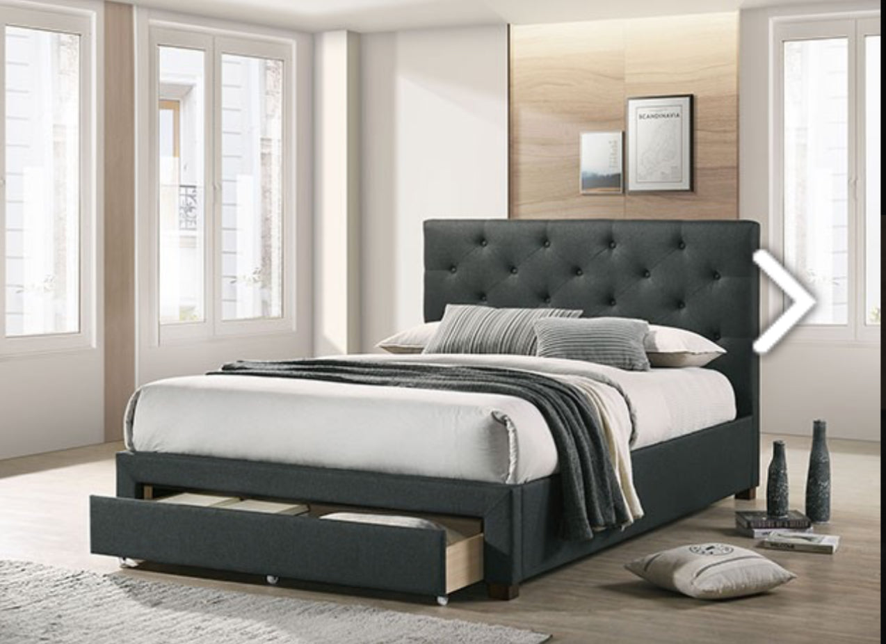 QUEEN BED FRAME WITH STORAGE