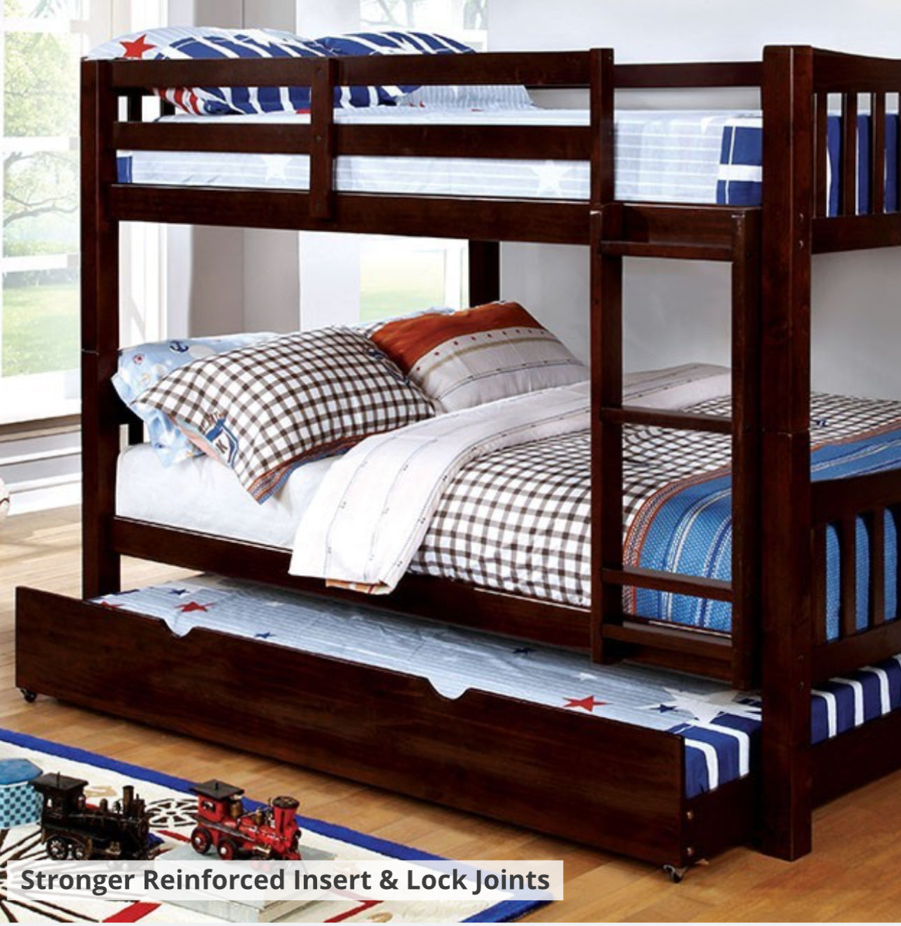 BUNK BEDS WITH TRUNDLE