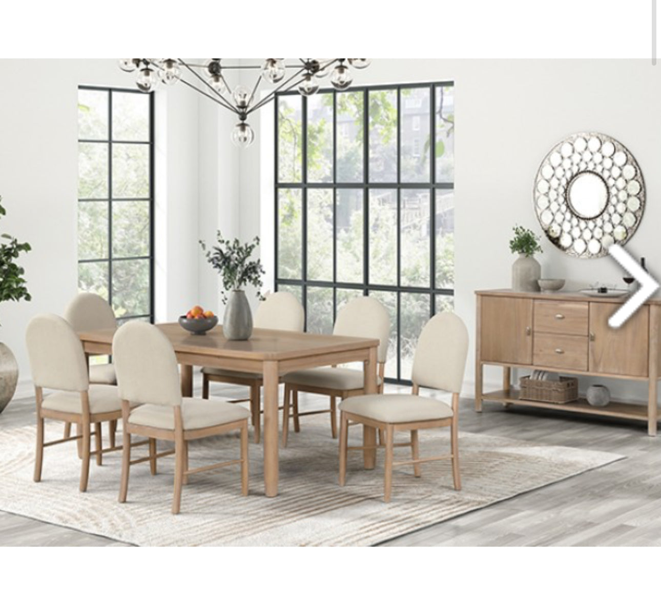 RHEINFALL 7PC DINING SET