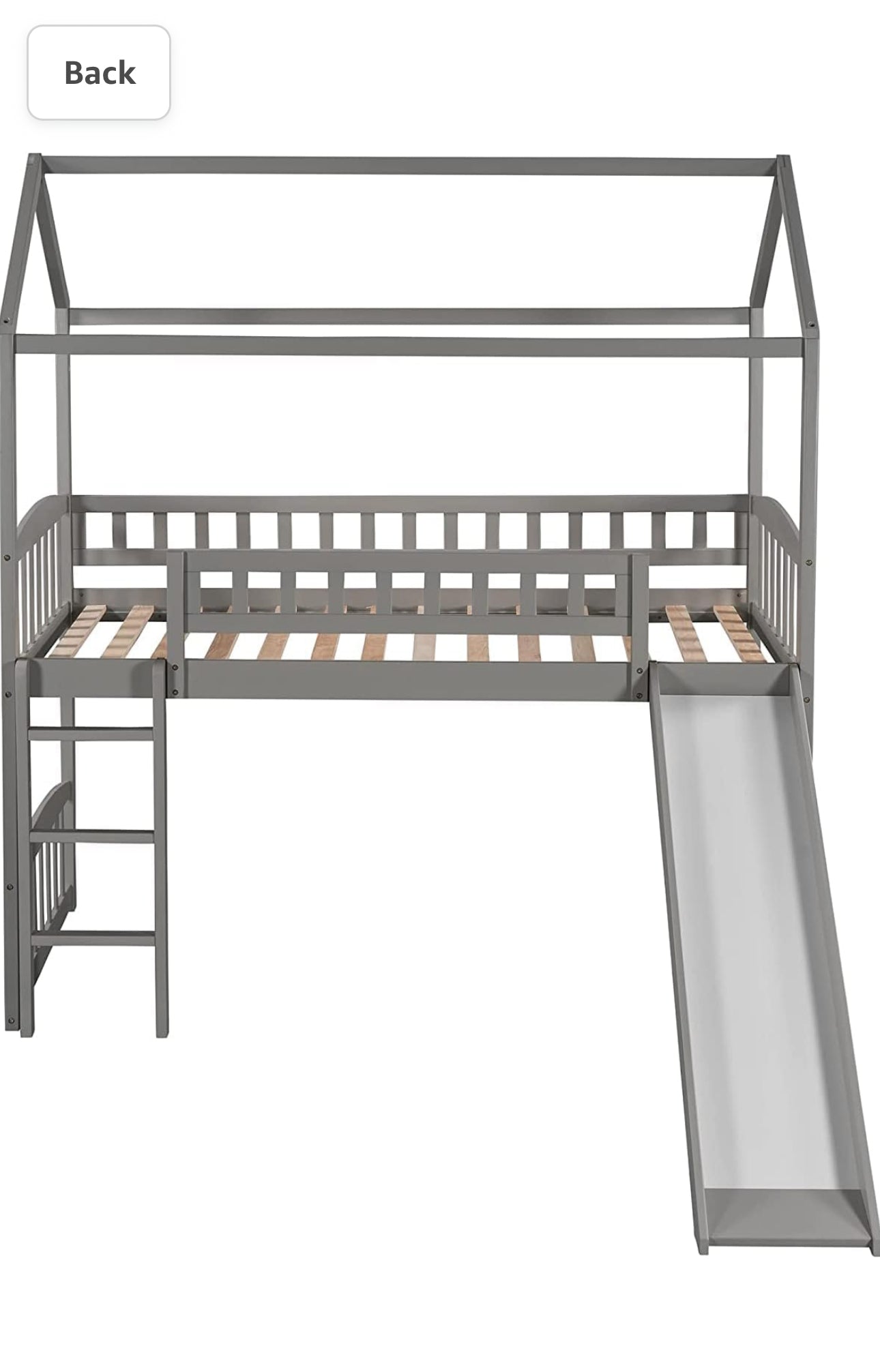 TWIN SIZE LOFT BED WITH SLIDE