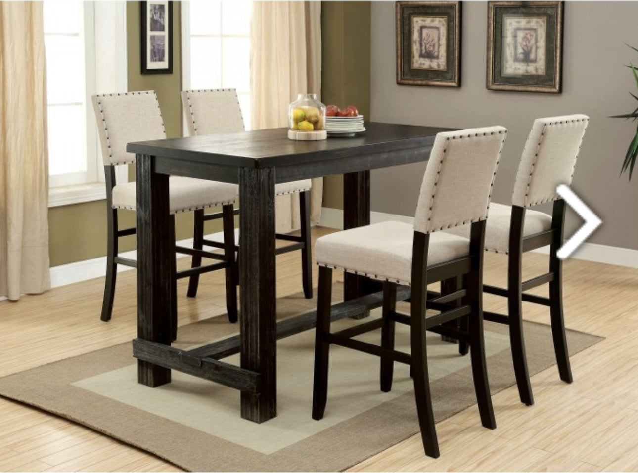 5PC COUNTER HT DINING SET