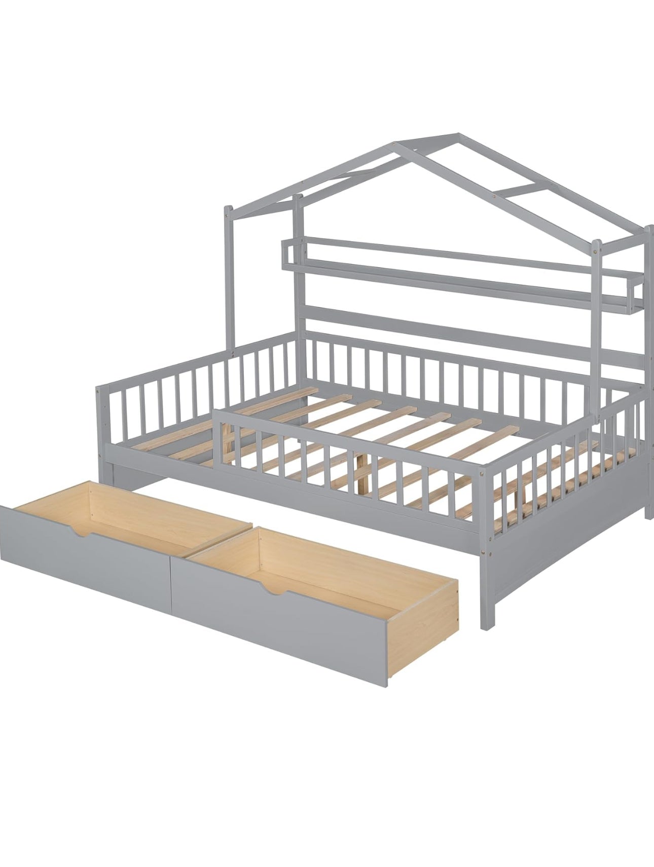 FULL SIZE BED FRAME WITH DRAWERS