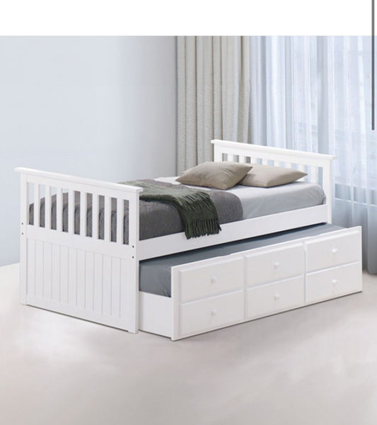 TWIN DAY BED WITH TRUNDLE
