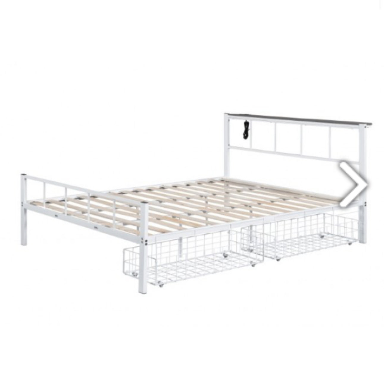 NICOLI QUEEN METAL BED