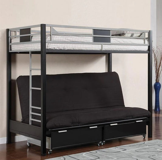 TWIN BED FRAME WITH FUTON BASE