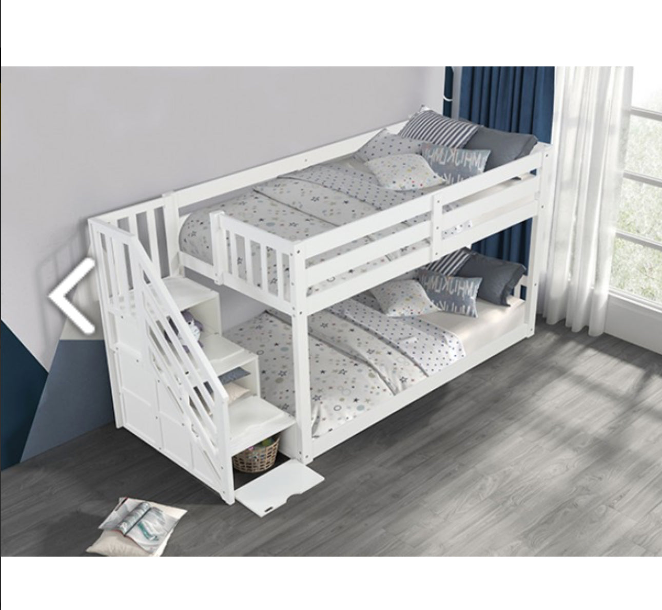 JOJO BUNKBEDS TWIN OVER TWIN