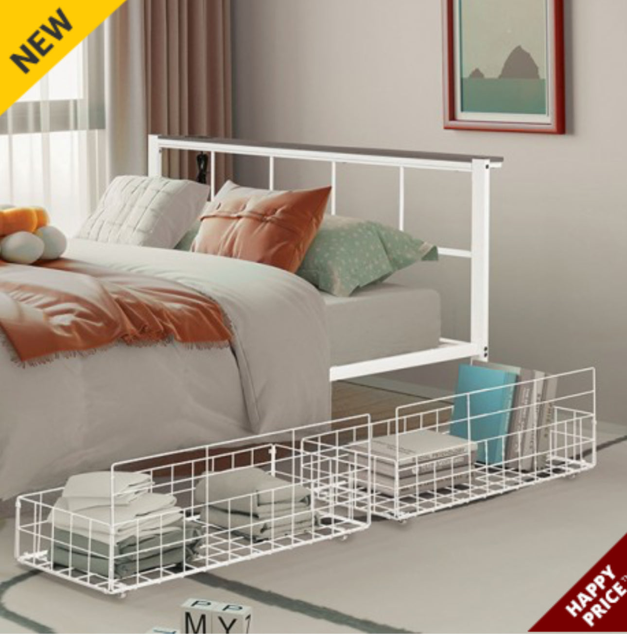 NICOLI QUEEN METAL BED